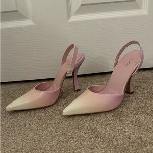 NWT Aldo sling back pastel ombré stiletto heels size 5